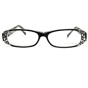 Jean Lafont Paris Star 900 Eyeglasses Black Silver Cutout Frame 53-13-133 France